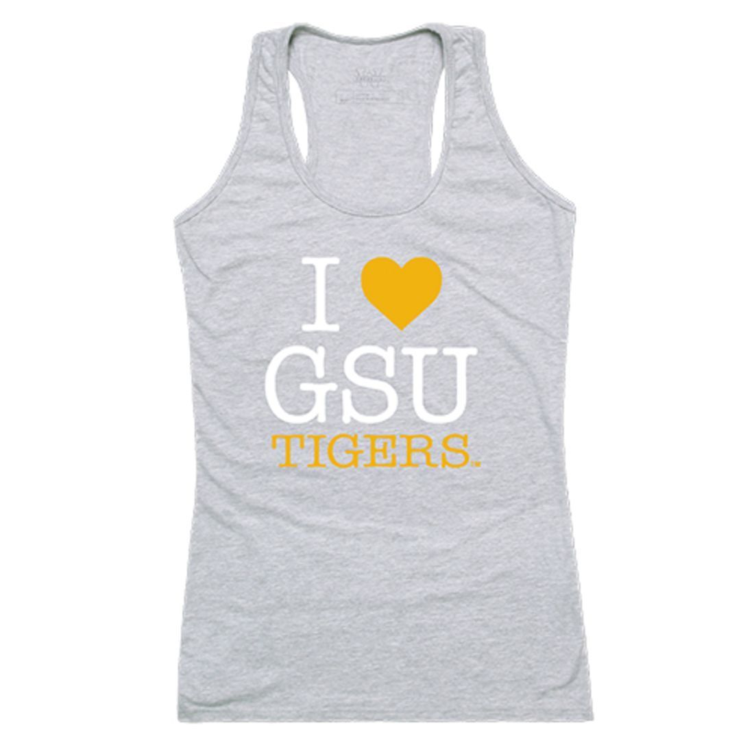 Grambling State University Tigers Womens Love Tank Top Tee T-Shirt Heather Grey-Campus-Wardrobe