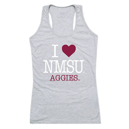 NMSU New Mexico State University Aggies Womens Love Tank Top Tee T-Shirt Heather Grey-Campus-Wardrobe