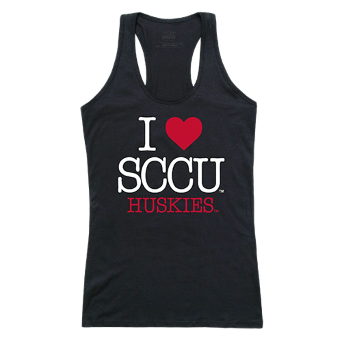 St. Cloud State University Huskies Womens Love Tank Top Tee T-Shirt Black-Campus-Wardrobe