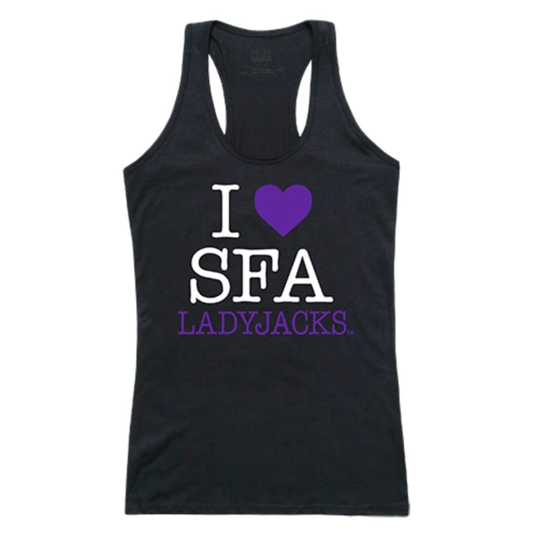 Stephen F. Austin State University SFASU Lumberjacks Womens Love Tank Top Tee T-Shirt Black-Campus-Wardrobe