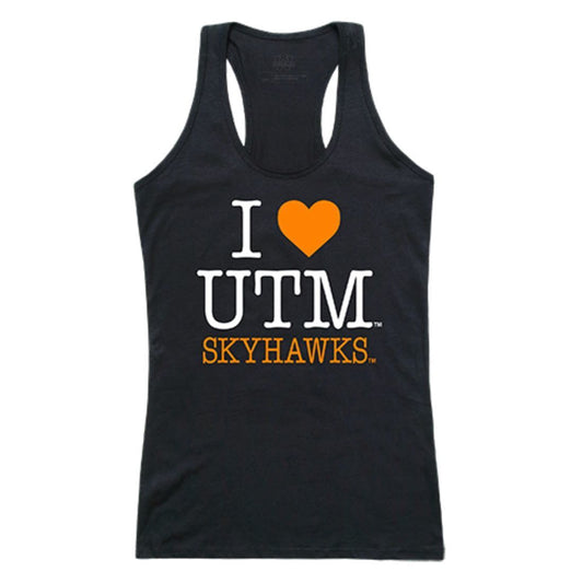 UTM University of Tennessee at Martin Skyhawks Womens Love Tank Top Tee T-Shirt Black-Campus-Wardrobe
