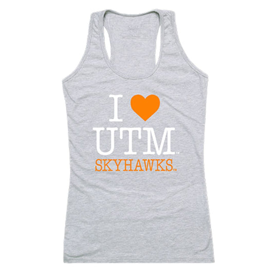 UTM University of Tennessee at Martin Skyhawks Womens Love Tank Top Tee T-Shirt Heather Grey-Campus-Wardrobe