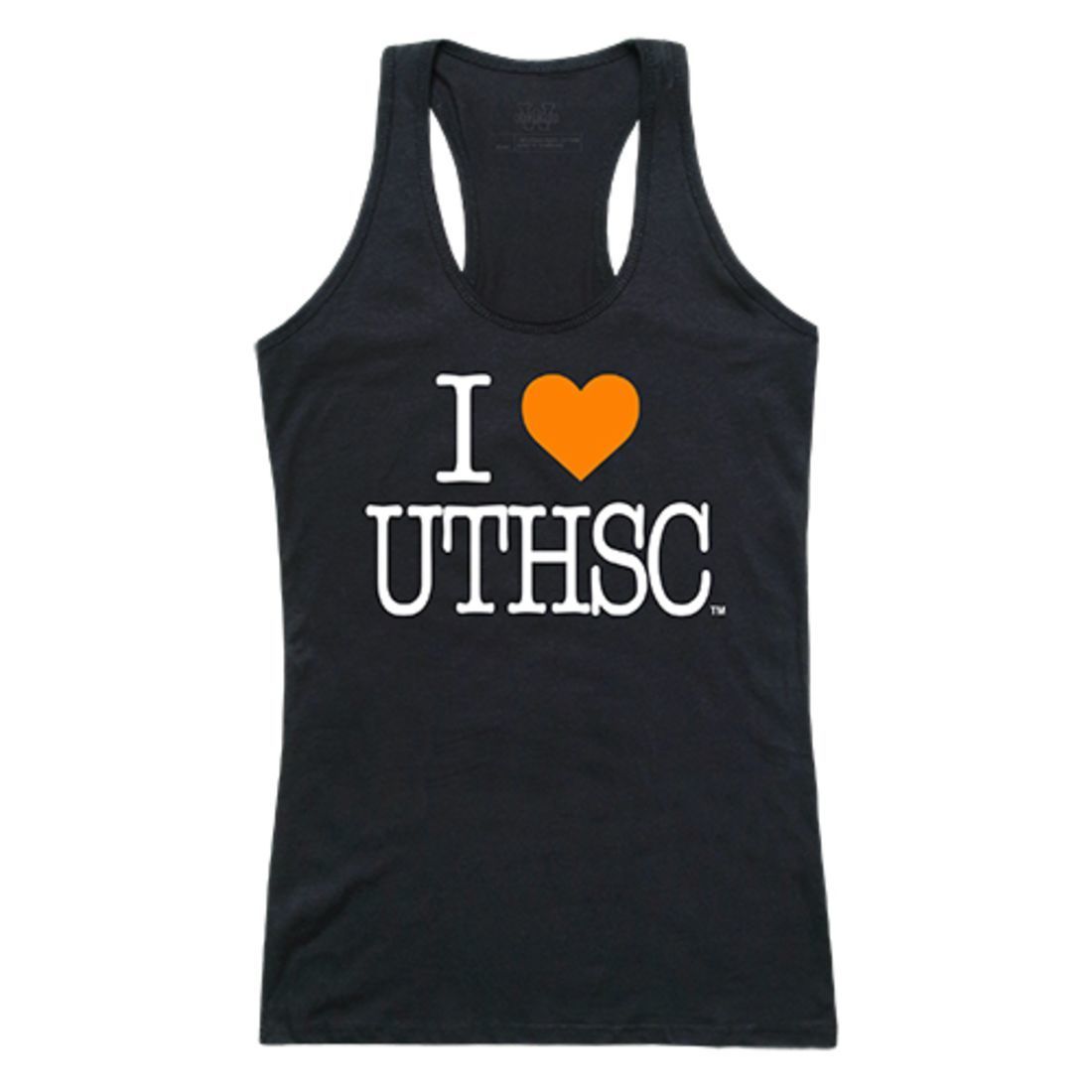 UTHSC University of Tennessee Health Science Center Womens Love Tank Top Tee T-Shirt Black-Campus-Wardrobe
