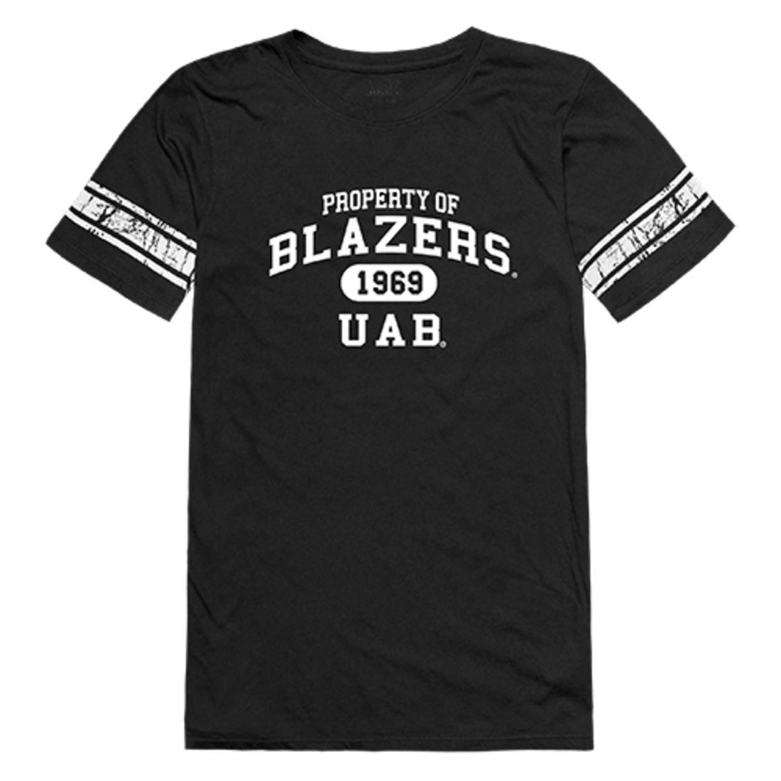 UAB University of Alabama at Birmingham Blazers Womens Property Tee T-Shirt Black-Campus-Wardrobe