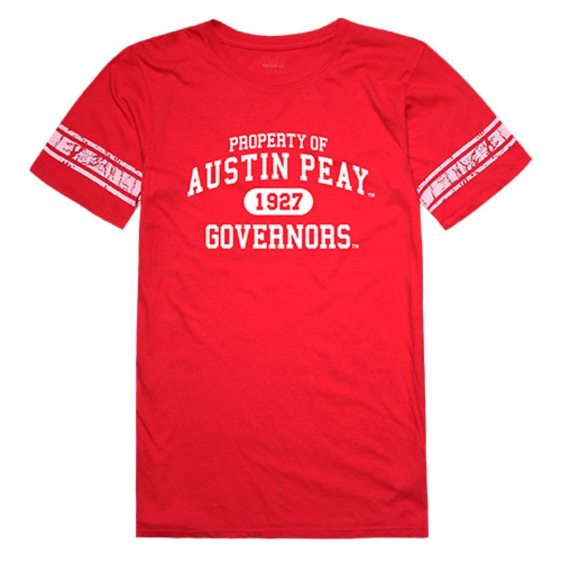 APSU Austin Peay State University Governors Womens Property Tee T-Shirt Red-Campus-Wardrobe