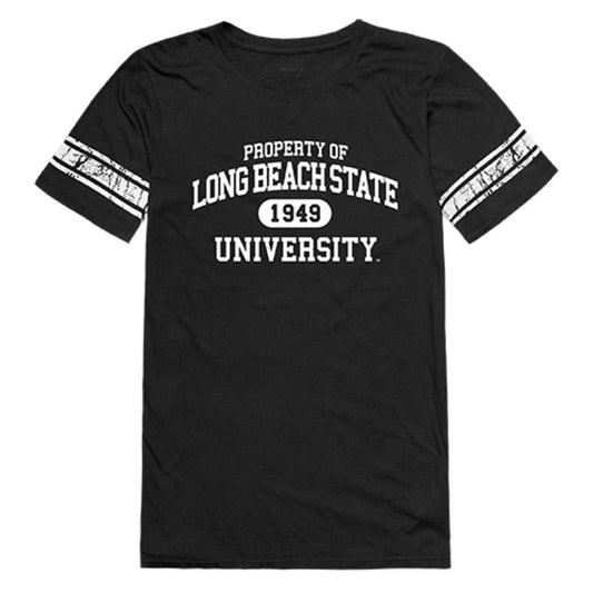 CSULB California State University Long Beach The Beach Womens Property Tee T-Shirt Black-Campus-Wardrobe