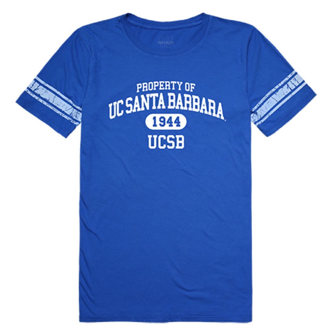 UCSB University of California Santa Barbara Gauchos Womens Property Tee T-Shirt Royal-Campus-Wardrobe