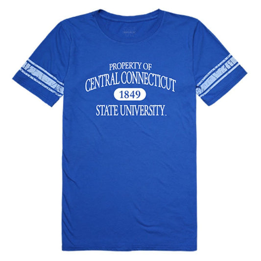 CCSU Central Connecticut State University Blue Devils Womens Property Tee T-Shirt Royal-Campus-Wardrobe