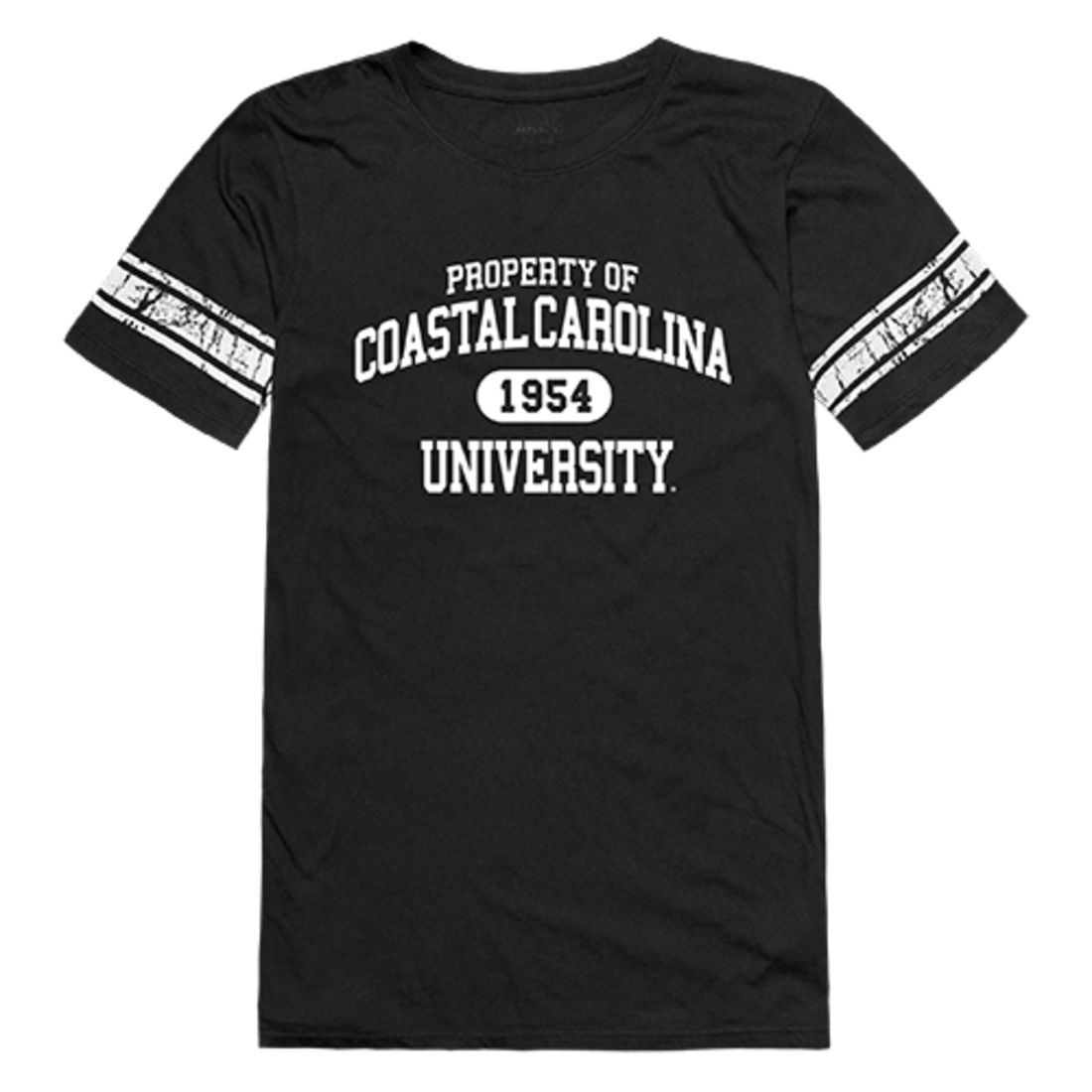 CCU Coastal Carolina University Chanticleers Womens Property Tee T-Shirt Black-Campus-Wardrobe