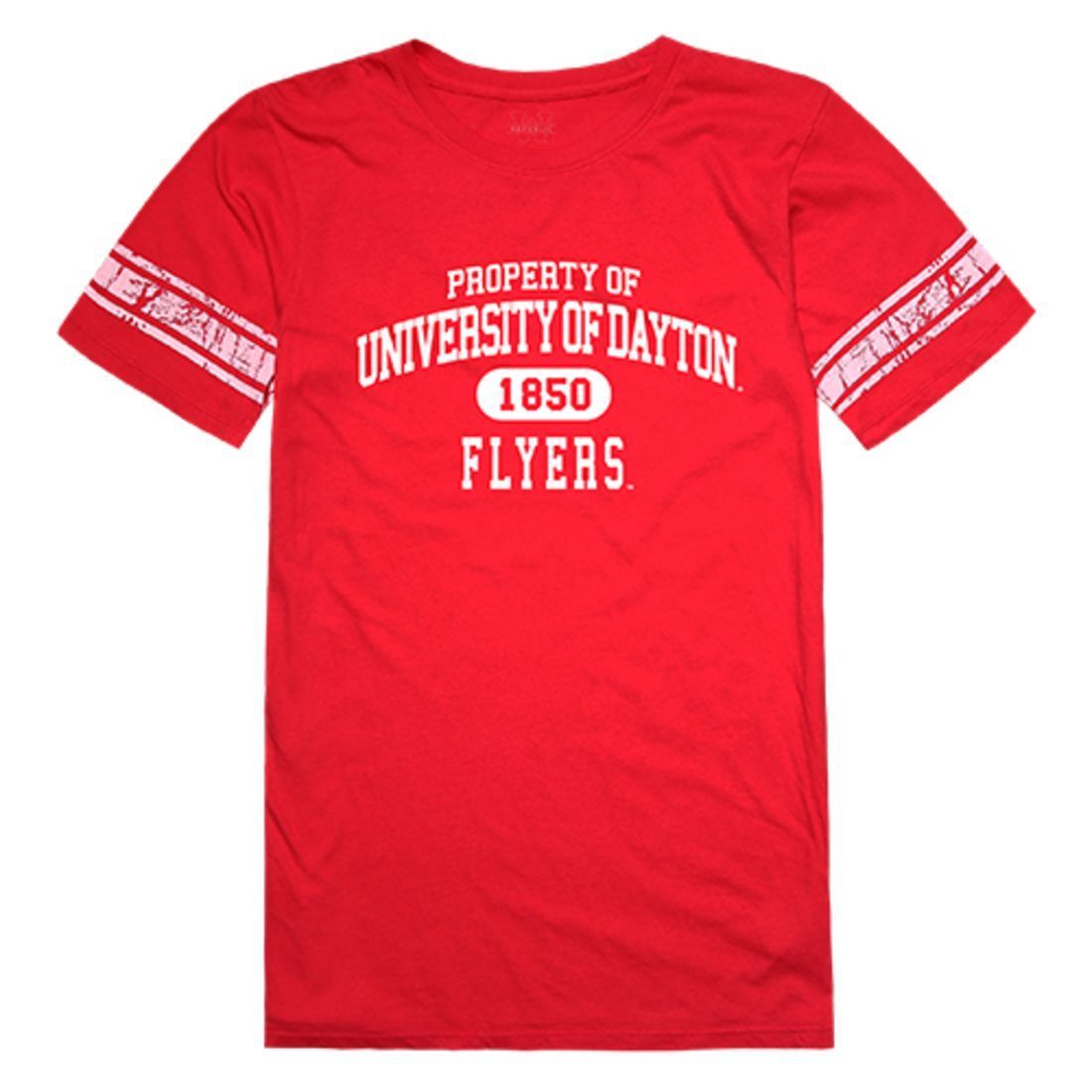 University of Dayton Flyers Womens Property Tee T-Shirt Red-Campus-Wardrobe