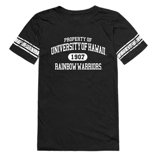 University of Hawaii UH Rainbow Warriors Womens Property Tee T-Shirt Black-Campus-Wardrobe