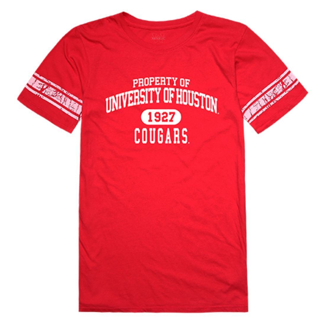 University of Houston UH Coyotes Womens Property Tee T-Shirt Red-Campus-Wardrobe