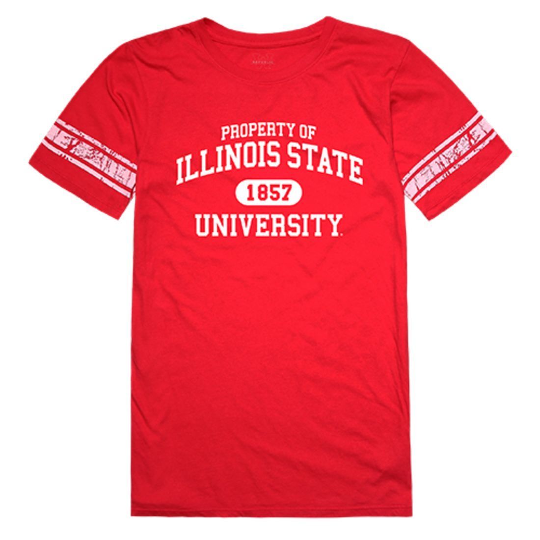 Illinois State University Redbirds Womens Property Tee T-Shirt Red-Campus-Wardrobe
