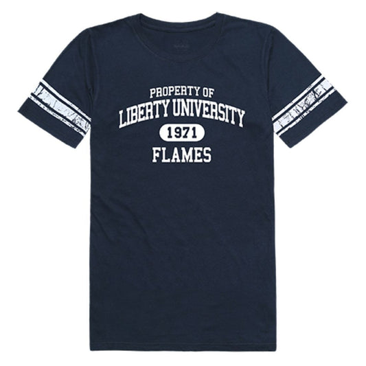 Liberty University Flames Womens Property Tee T-Shirt Navy-Campus-Wardrobe