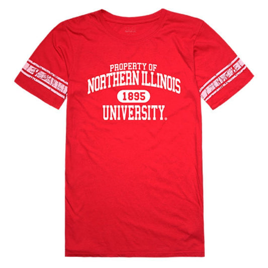 NIU Northern Illinois University Huskies Womens Property Tee T-Shirt Red-Campus-Wardrobe
