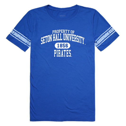 Seton Hall University Pirates Womens Property Tee T-Shirt Royal-Campus-Wardrobe