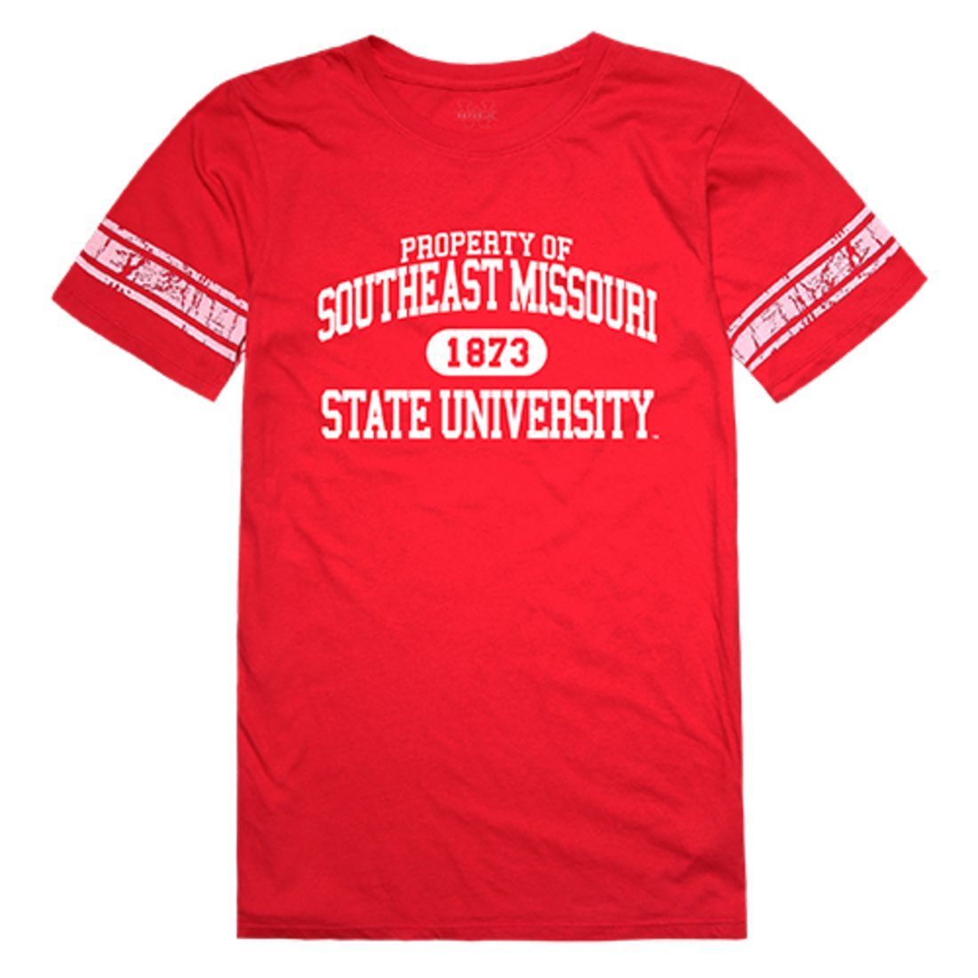 SEMO Southeast Missouri State University Redhawks Womens Property Tee T-Shirt Red-Campus-Wardrobe