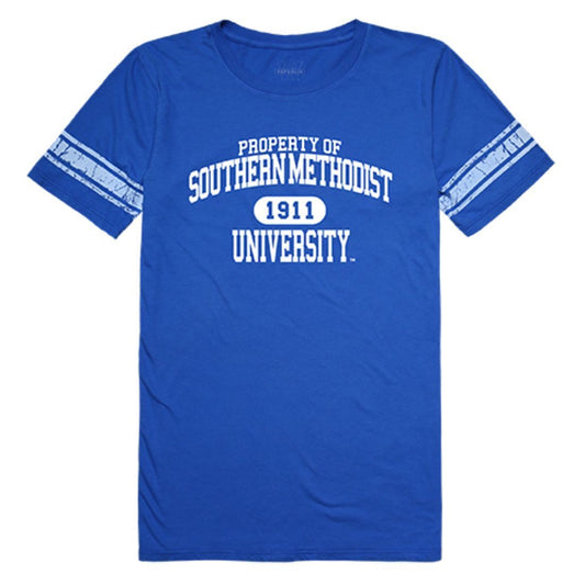 SMU Southern Methodist University Mustangs Womens Property Tee T-Shirt Royal-Campus-Wardrobe
