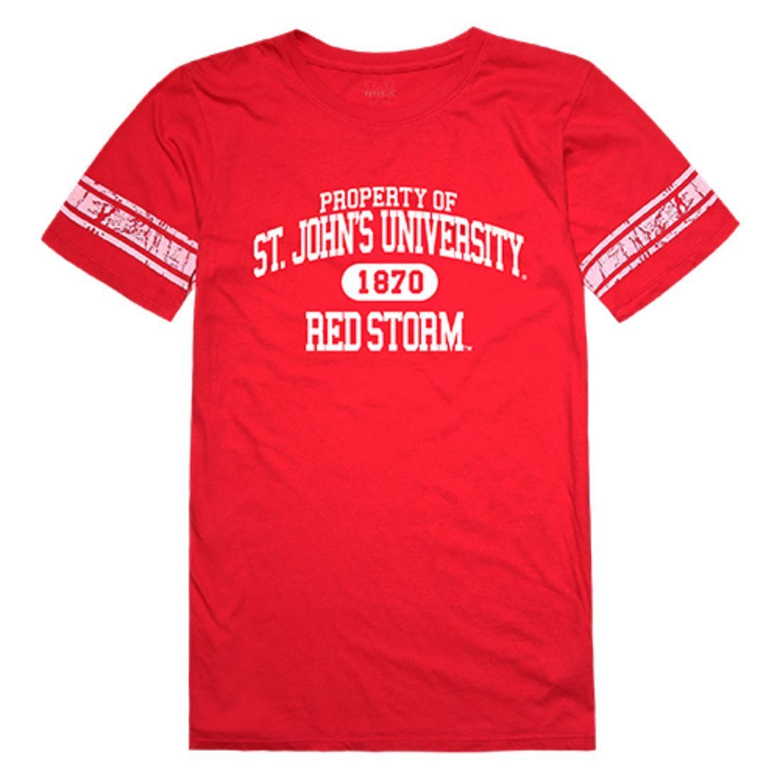 St. John's University Red Storm Womens Property Tee T-Shirt Red-Campus-Wardrobe