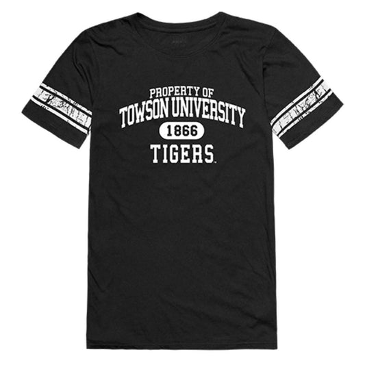 Towson University TU Tigers Womens Property Tee T-Shirt Black-Campus-Wardrobe