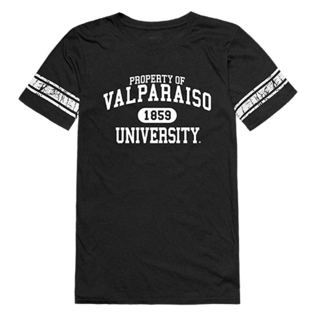 Valparaiso University Crusaders Womens Property Tee T-Shirt Black-Campus-Wardrobe
