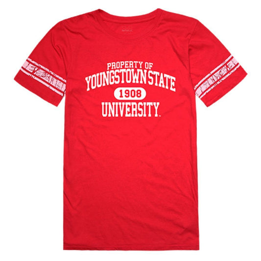 YSU Youngstown State University Penguins Womens Property Tee T-Shirt Red-Campus-Wardrobe