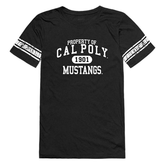Cal Poly California Polytechnic State University Mustangs Womens Property Tee T-Shirt Black-Campus-Wardrobe