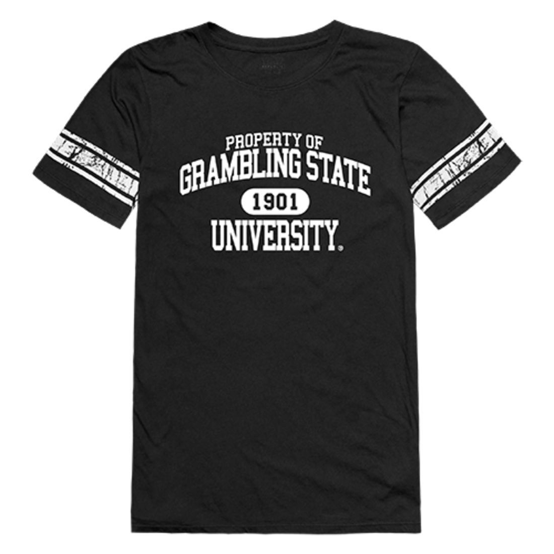 Grambling State University Tigers Womens Property Tee T-Shirt Black-Campus-Wardrobe