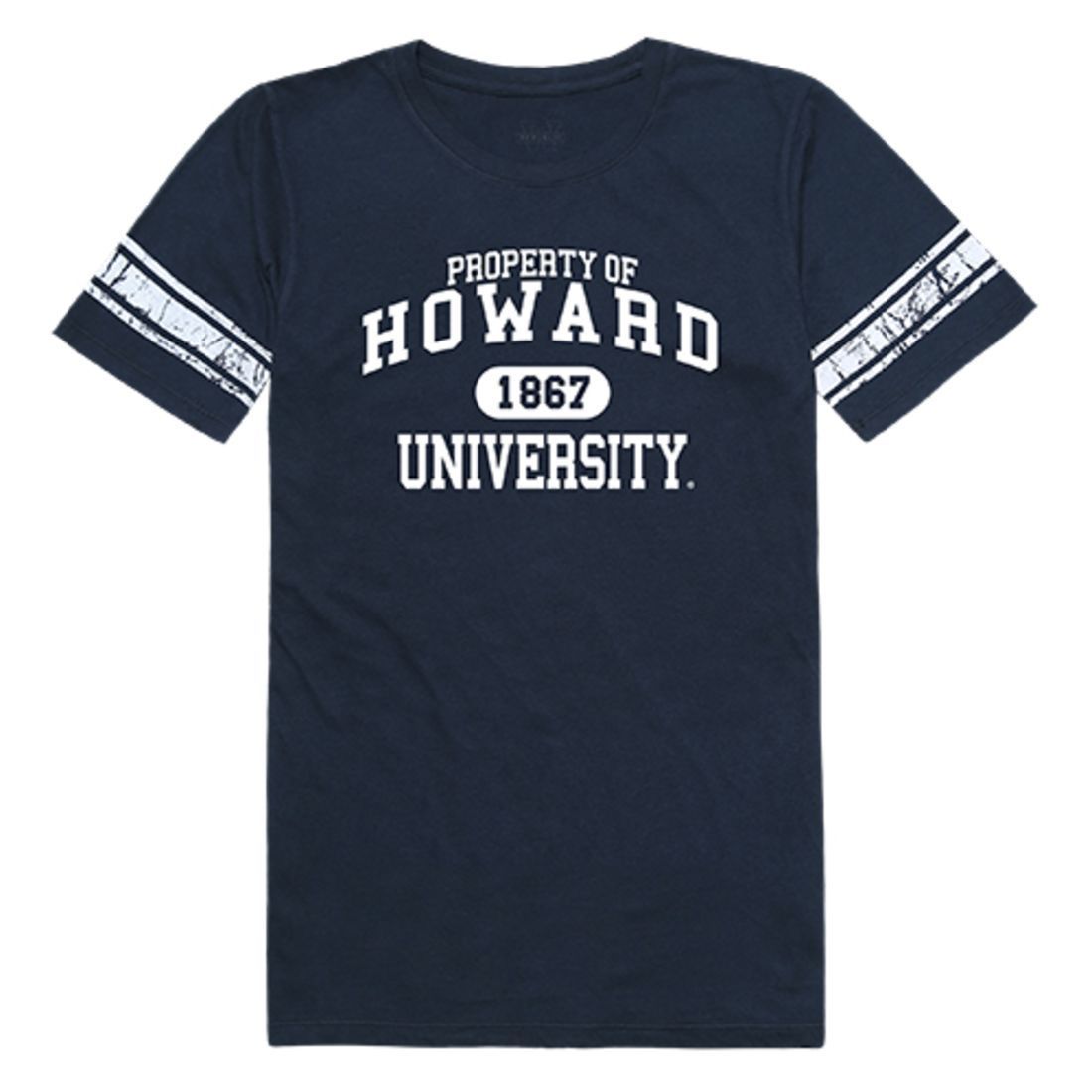 Howard University Bison Womens Property Tee T-Shirt Navy-Campus-Wardrobe