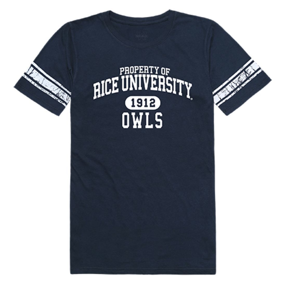 Rice University Owls Womens Property Tee T-Shirt Navy-Campus-Wardrobe
