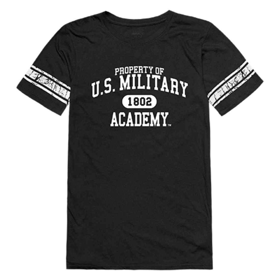 USMA United States Military Academy Army Black Nights Womens Property Tee T-Shirt Black-Campus-Wardrobe