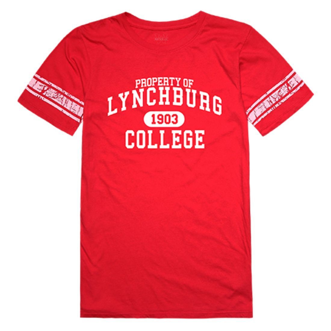 Lynchburg College Hornets Womens Property Tee T-Shirt Red-Campus-Wardrobe