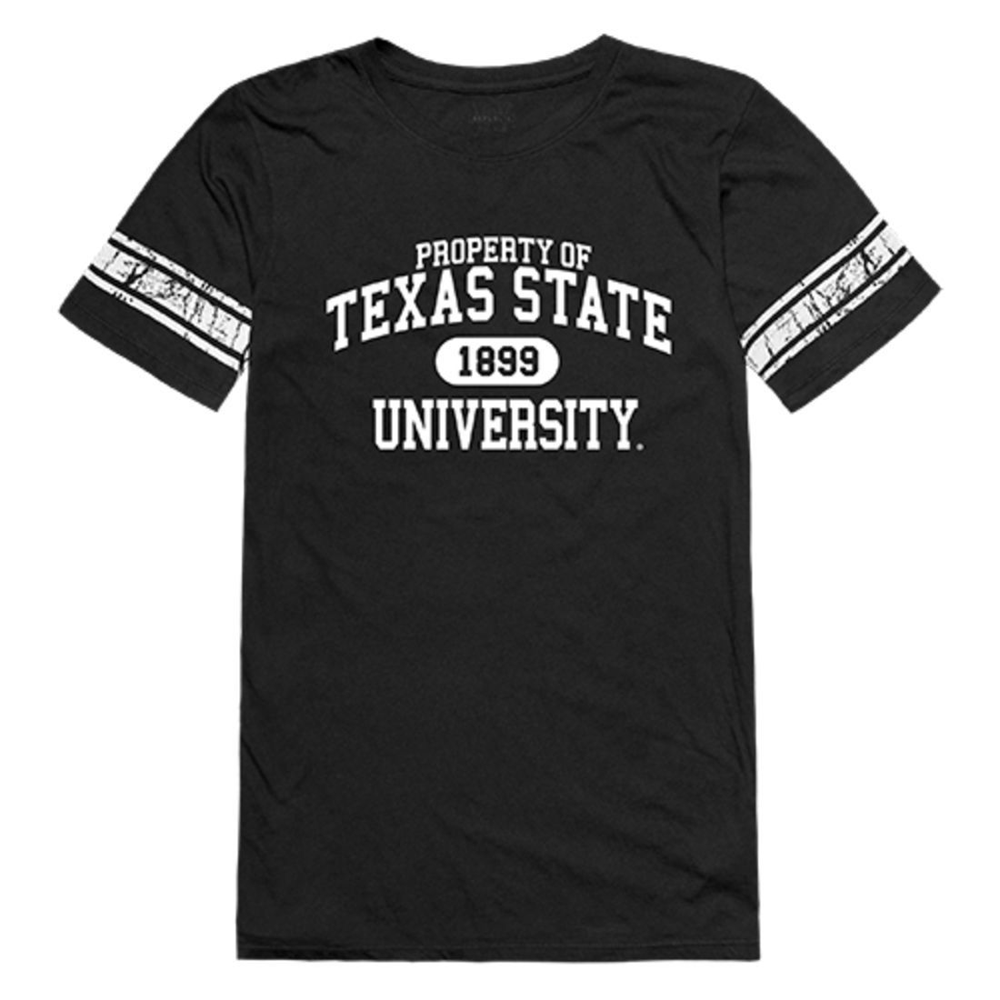 Texas State University Boko the Bobcat Womens Property Tee T-Shirt Black-Campus-Wardrobe