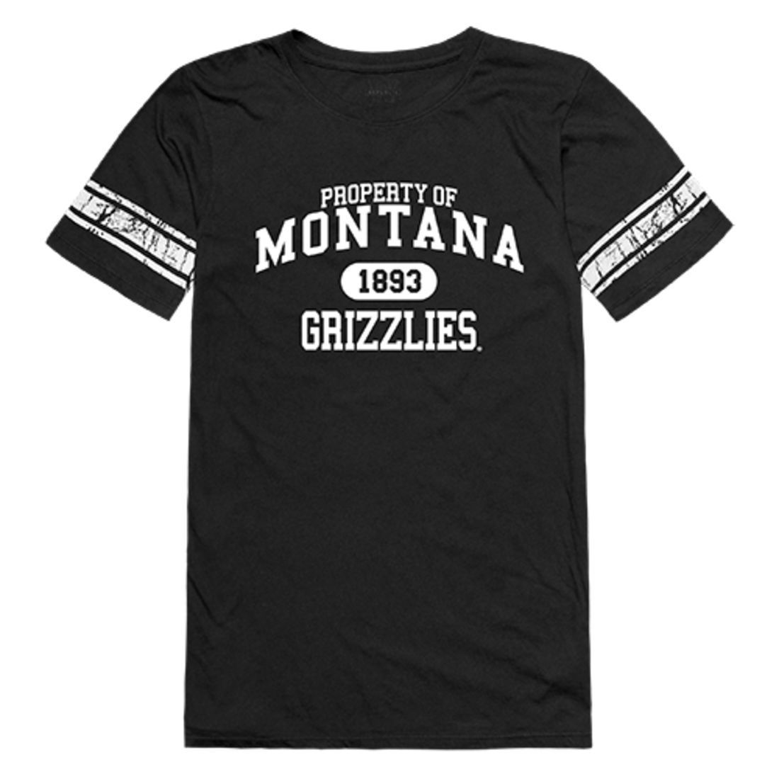 University of Montana Grizzlies Womens Property Tee T-Shirt Black-Campus-Wardrobe