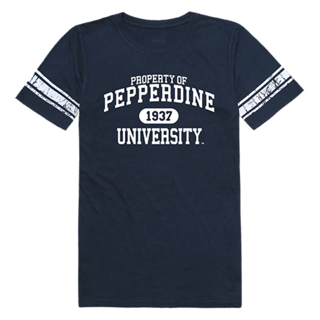 Pepperdine University Waves Womens Property Tee T-Shirt Navy-Campus-Wardrobe
