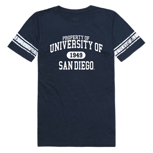 University of San Diego Toreros Womens Property Tee T-Shirt Navy-Campus-Wardrobe