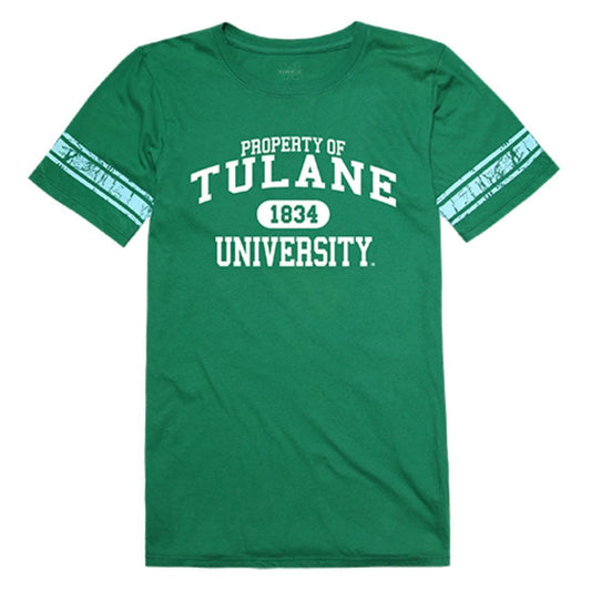 Tulane University Green Wave Womens Property Tee T-Shirt Kelly-Campus-Wardrobe