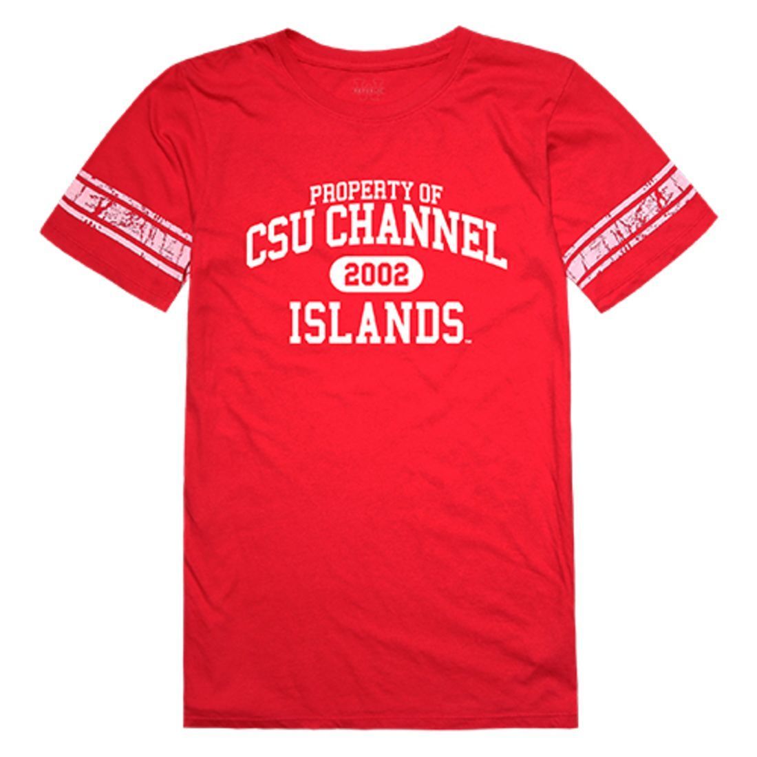 W Republic CSUCI California State University Channel Islands The Dolphins Womens Property Tee T-Shirt Red, Small