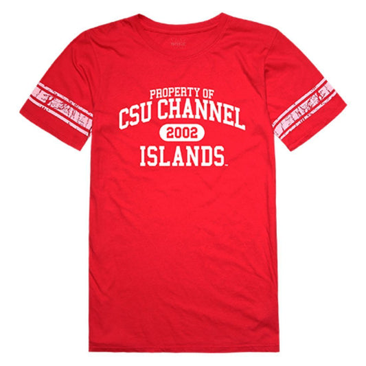 CSUCI CalIfornia State University Channel Islands The Dolphins Womens Property Tee T-Shirt Red-Campus-Wardrobe