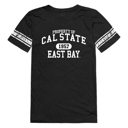 CSUEB Cal State University East Bay Pioneers Womens Property Tee T-Shirt Black-Campus-Wardrobe