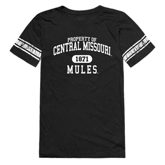 UCM University of Central Missouri Mules Womens Property Tee T-Shirt Black-Campus-Wardrobe