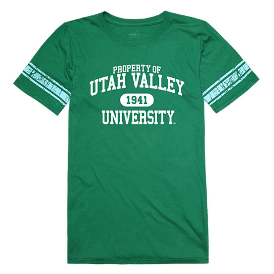 UVU Utah Valley University Wolverines Womens Property Tee T-Shirt Kelly-Campus-Wardrobe