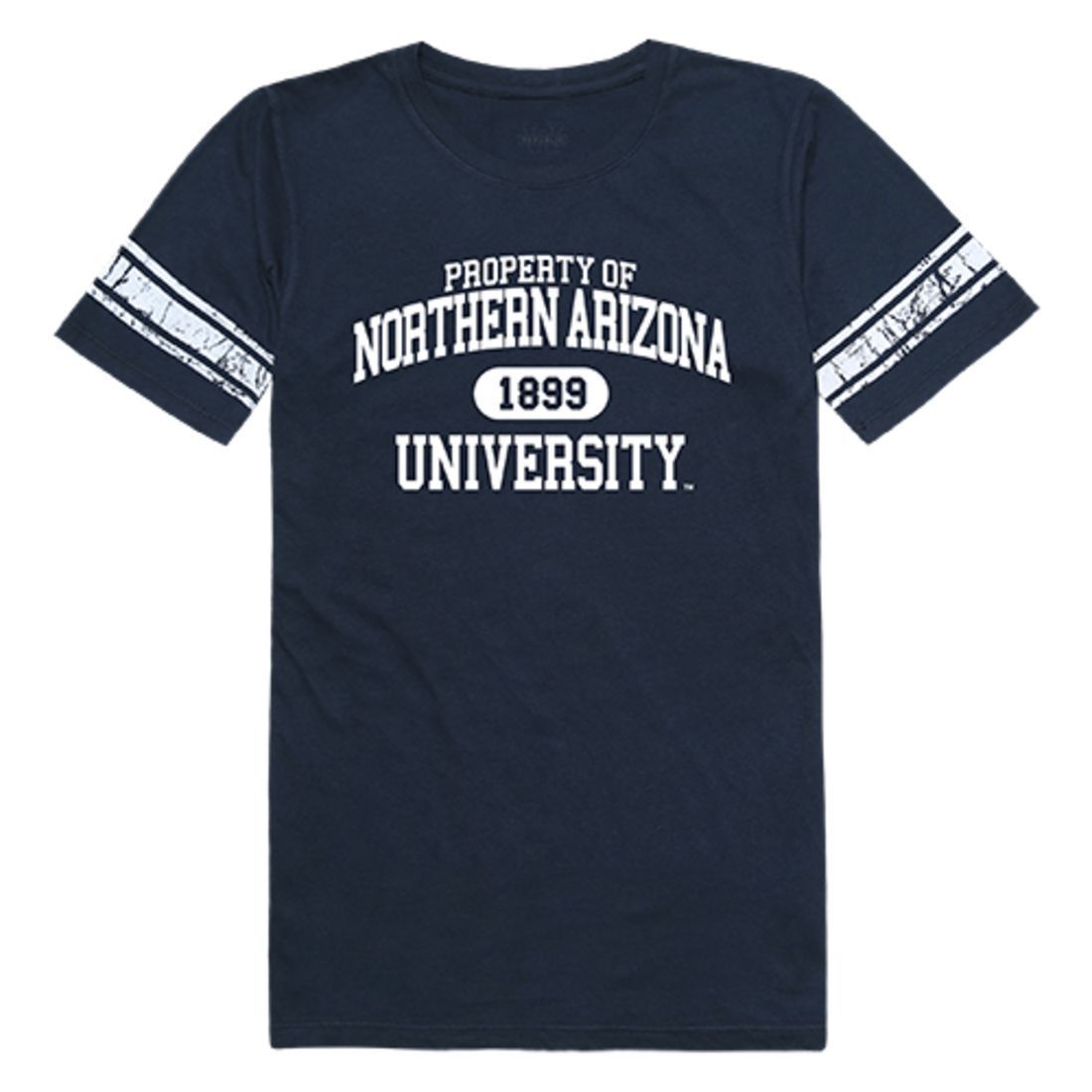 NAU Northern Arizona University Lumberjacks Womens Property Tee T-Shirt Navy-Campus-Wardrobe