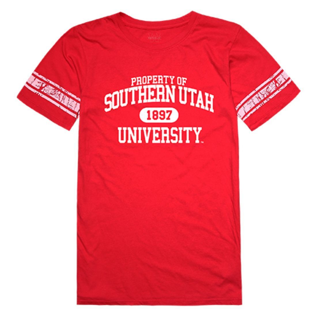 Southern Utah University SUU Thunderbirds Womens Property Tee T-Shirt Red-Campus-Wardrobe