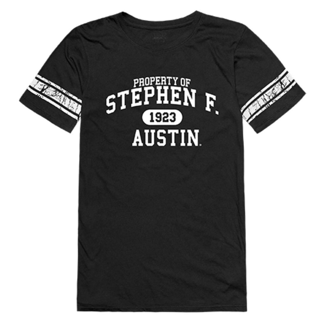 Stephen F. Austin State University SFASU Lumberjacks Womens Property Tee T-Shirt Black-Campus-Wardrobe