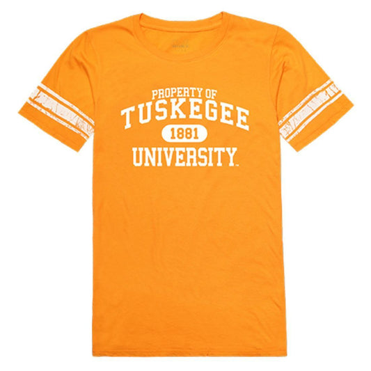 Tuskegee University Tigers Womens Property Tee T-Shirt Gold-Campus-Wardrobe