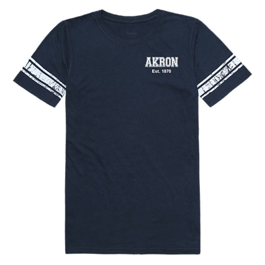 University of Akron UA Zips Womens Practice Tee T-Shirt Navy-Campus-Wardrobe