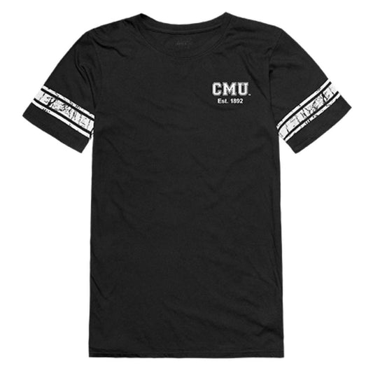 CMU Central Michigan University Chippewas Womens Practice Tee T-Shirt Black-Campus-Wardrobe