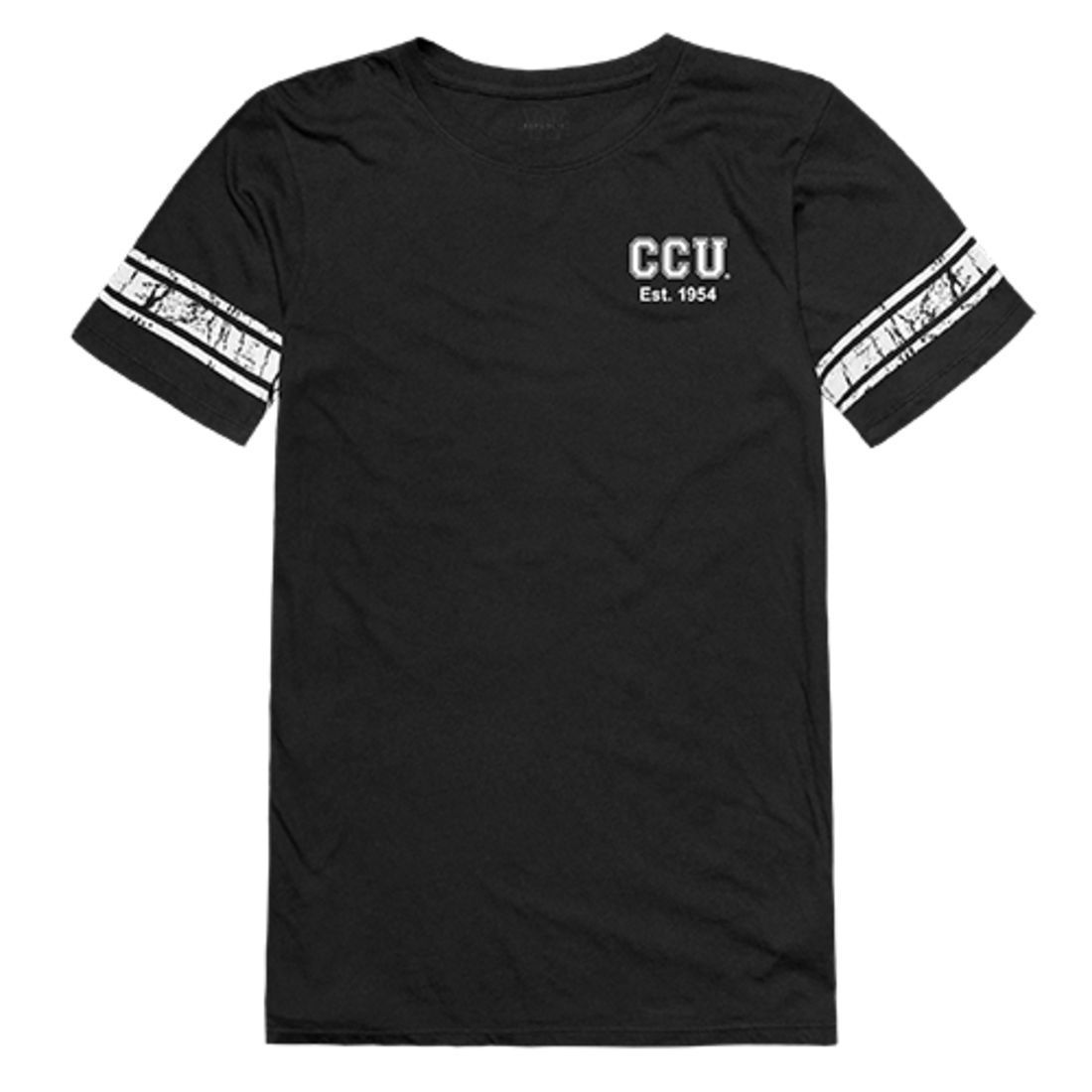 CCU Coastal Carolina University Chanticleers Womens Practice Tee T-Shirt Black-Campus-Wardrobe