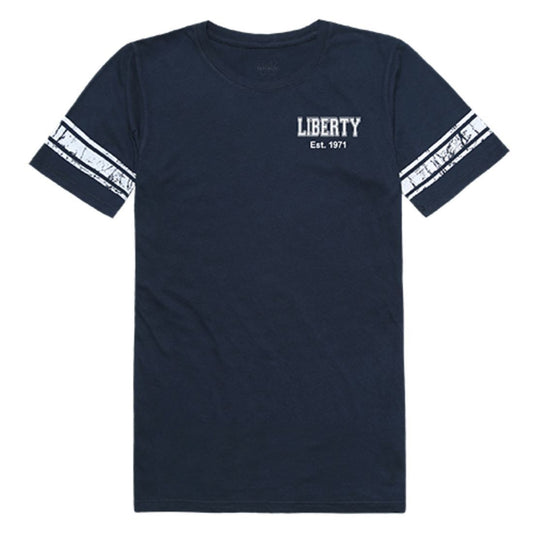 Liberty University Flames Womens Practice Tee T-Shirt Navy-Campus-Wardrobe